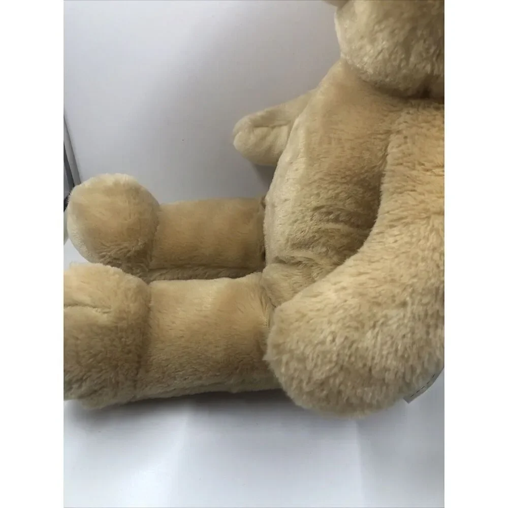 Build a Bear Plush Smiling Teddy Bear Tan Plain Stuffed Animal Toy BAB